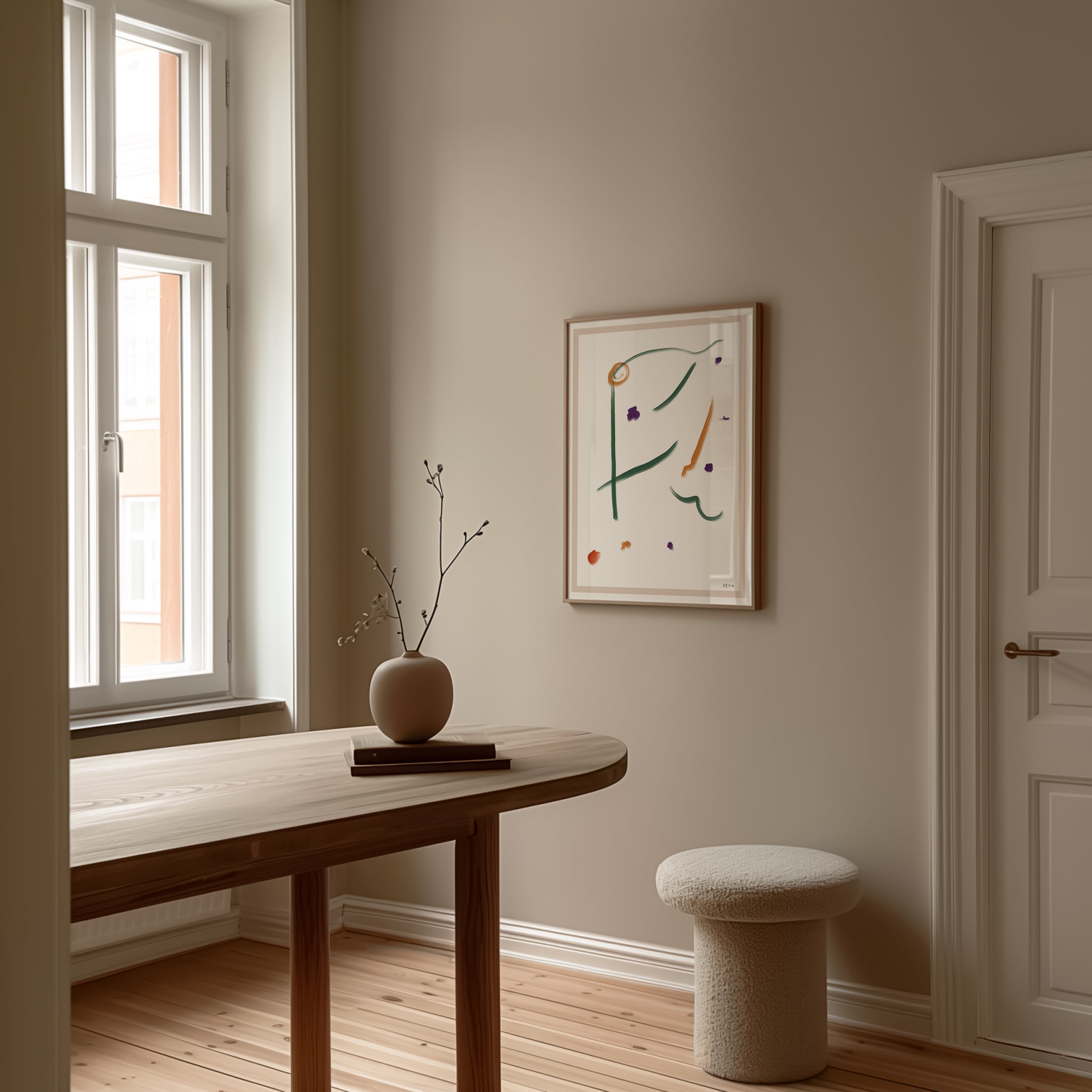 Echo Bold Scandinavian minimalist floral print