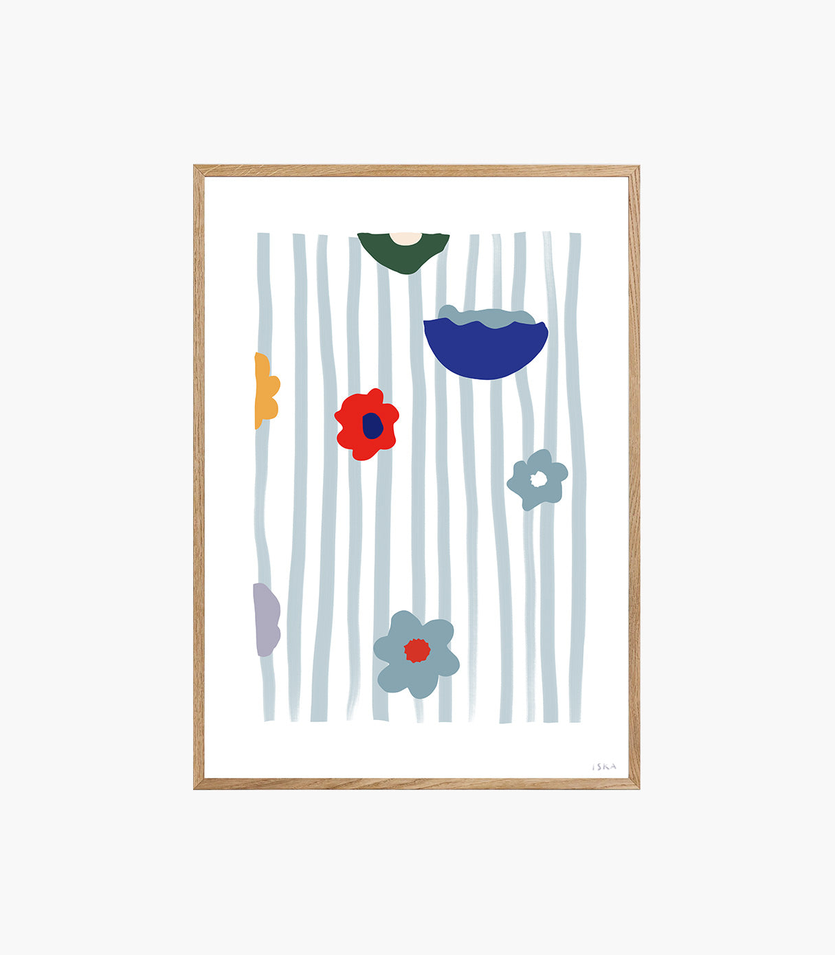 Floid botanical-inspired abstract art