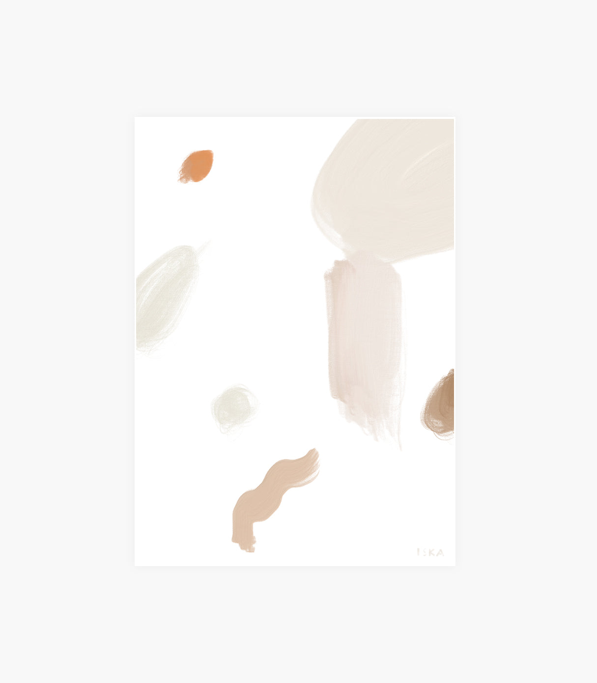 Sienna neutral abstract artwork for modern interiors
