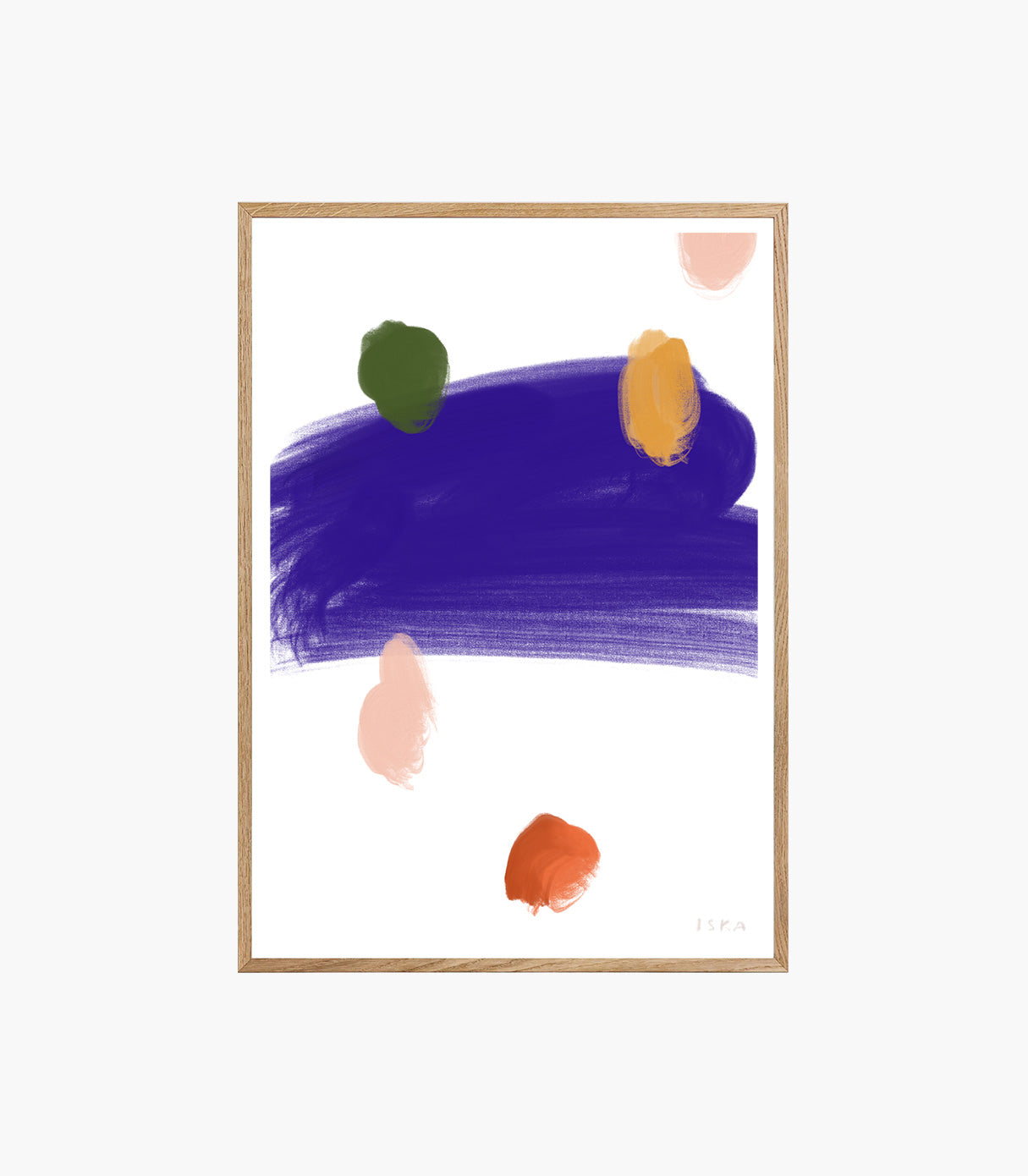 Tystnad abstract Scandinavian art print – minimalist modern wall decor