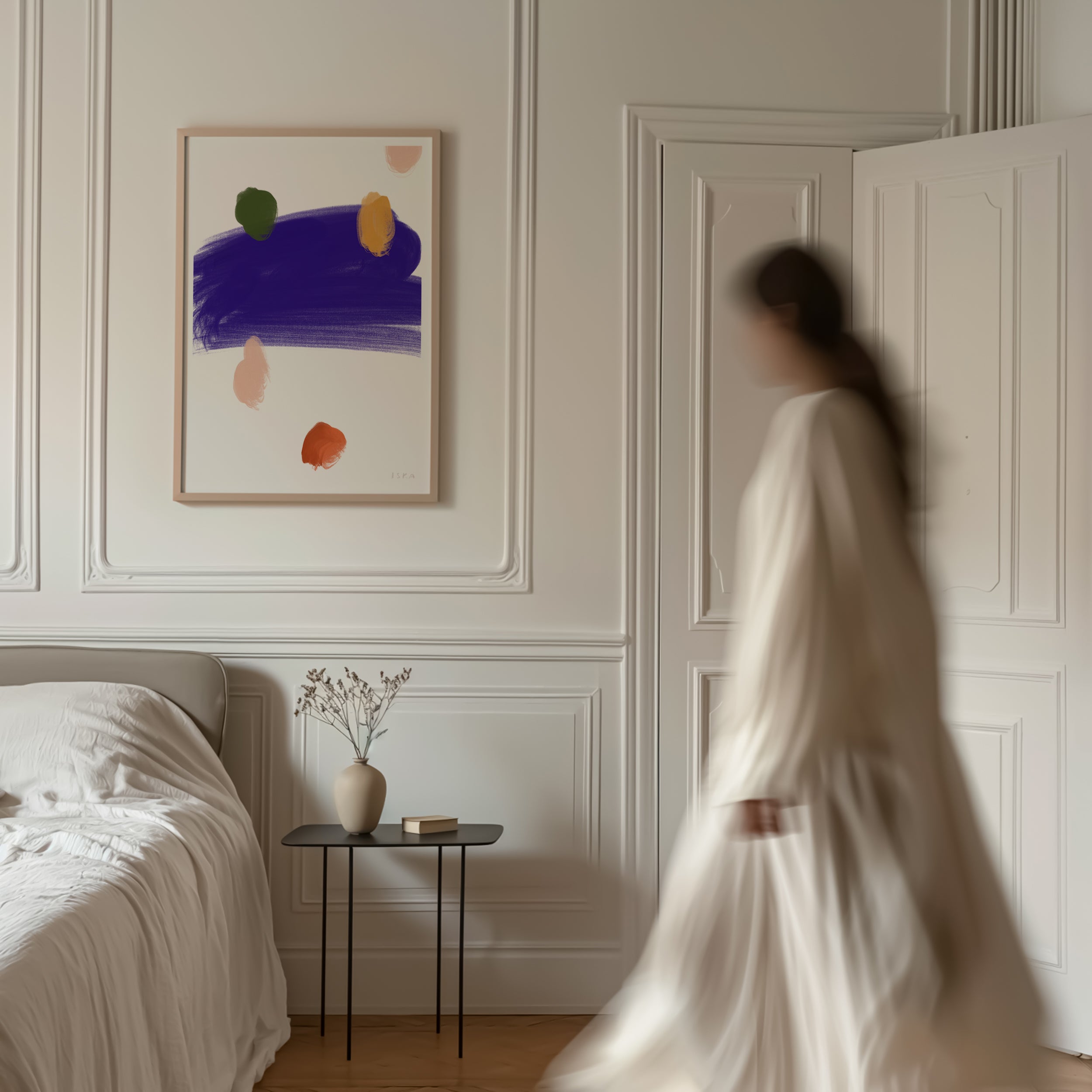 Tystnad ‘Silence’ minimalist print – Nordic poster for serene interiors